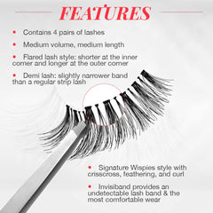 Ardell lash on eye lifestyle shot demonstrating natural enhanced wide-eye effect