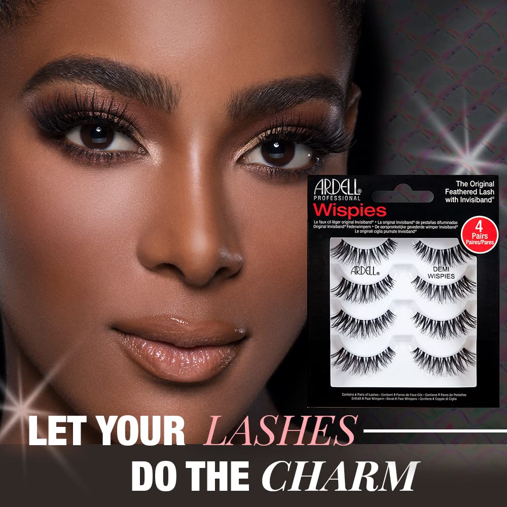 Ardell close-up of wispy strip lashes showing fiber texture for natural definition
