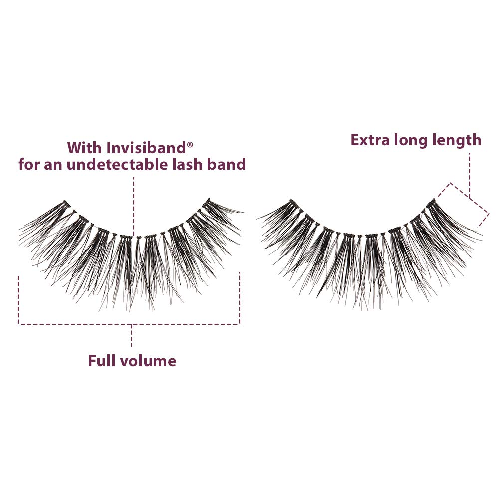Ardell double up 113 close-up of invisible lash band for seamless fit