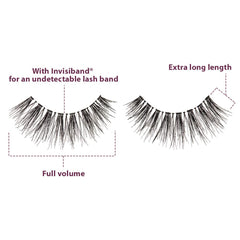 Ardell double up 113 close-up of invisible lash band for seamless fit