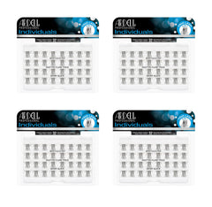 Ardell Duralash short black set front packaging showing four bundled trays for easy replacement