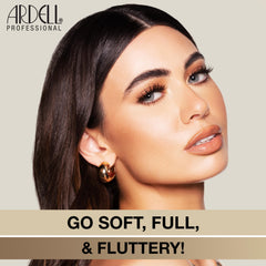 Ardell faux mink close-up of crisscross fibers highlighting natural texture