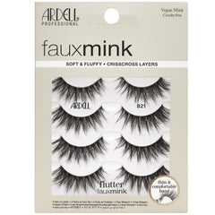 Ardell faux mink front packaging showing 4-pair value and easy selection