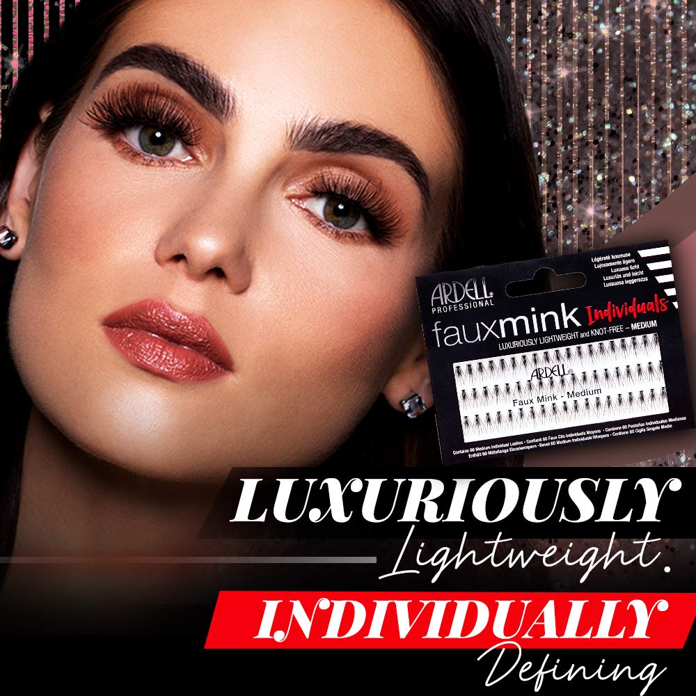 Close-up of Ardell lash cluster texture, showing soft fibers for natural blend