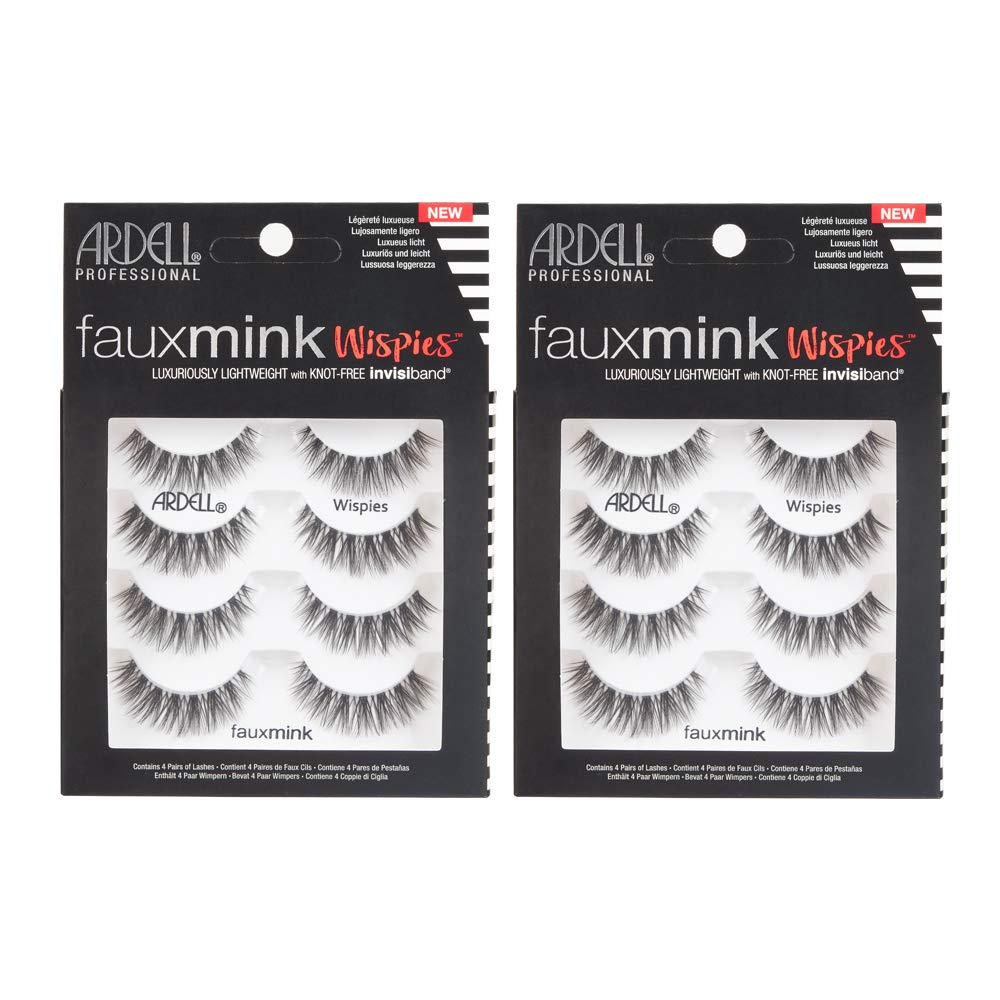 Ardell wispies front packaging showing multipack convenience and ready-to-use pairs
