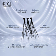 Ardell band bent to show flexible band for comfortable fit