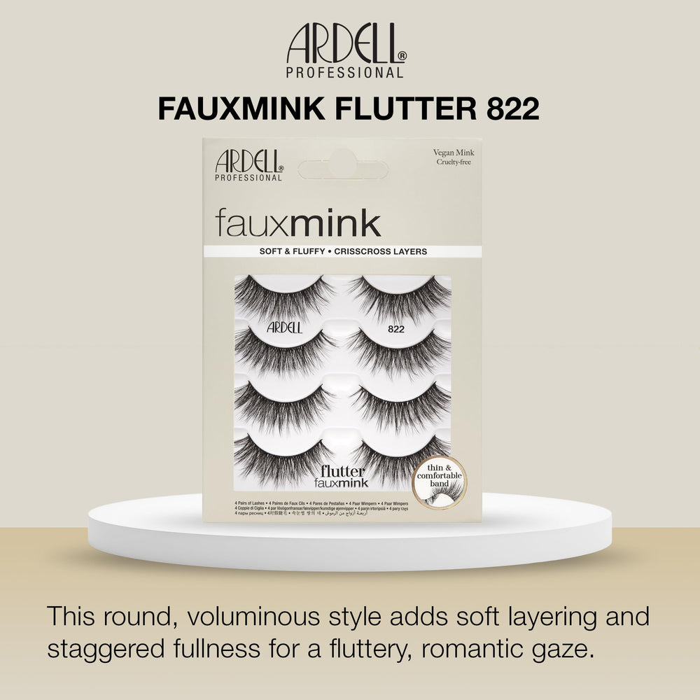 Ardell macro of faux mink fibers showing soft texture and natural look