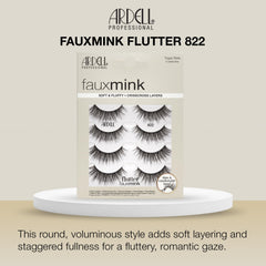Ardell macro of faux mink fibers showing soft texture and natural look