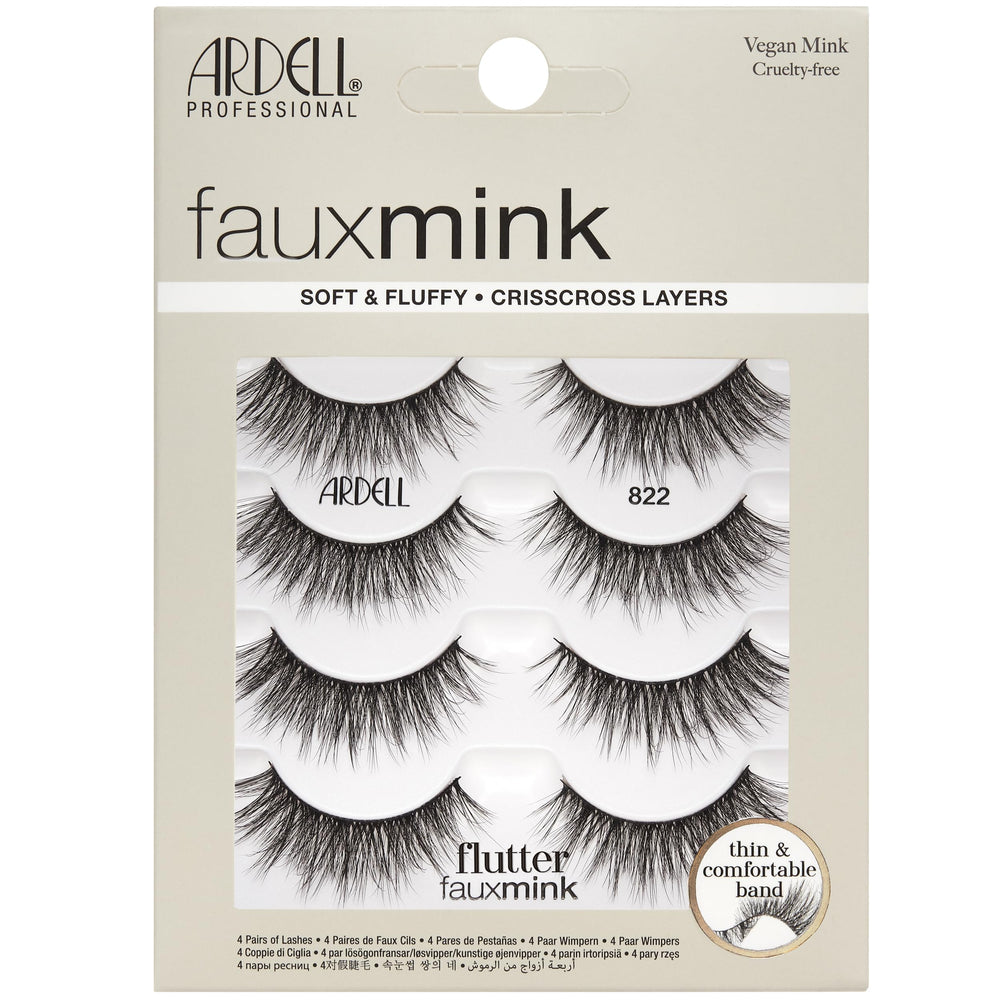 Ardell front packaging showing four pairs and product benefits clearly