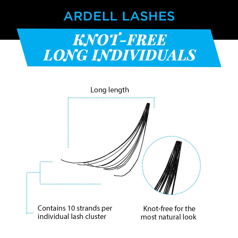 Ardell worn look on model showing added length and defined eyes benefit