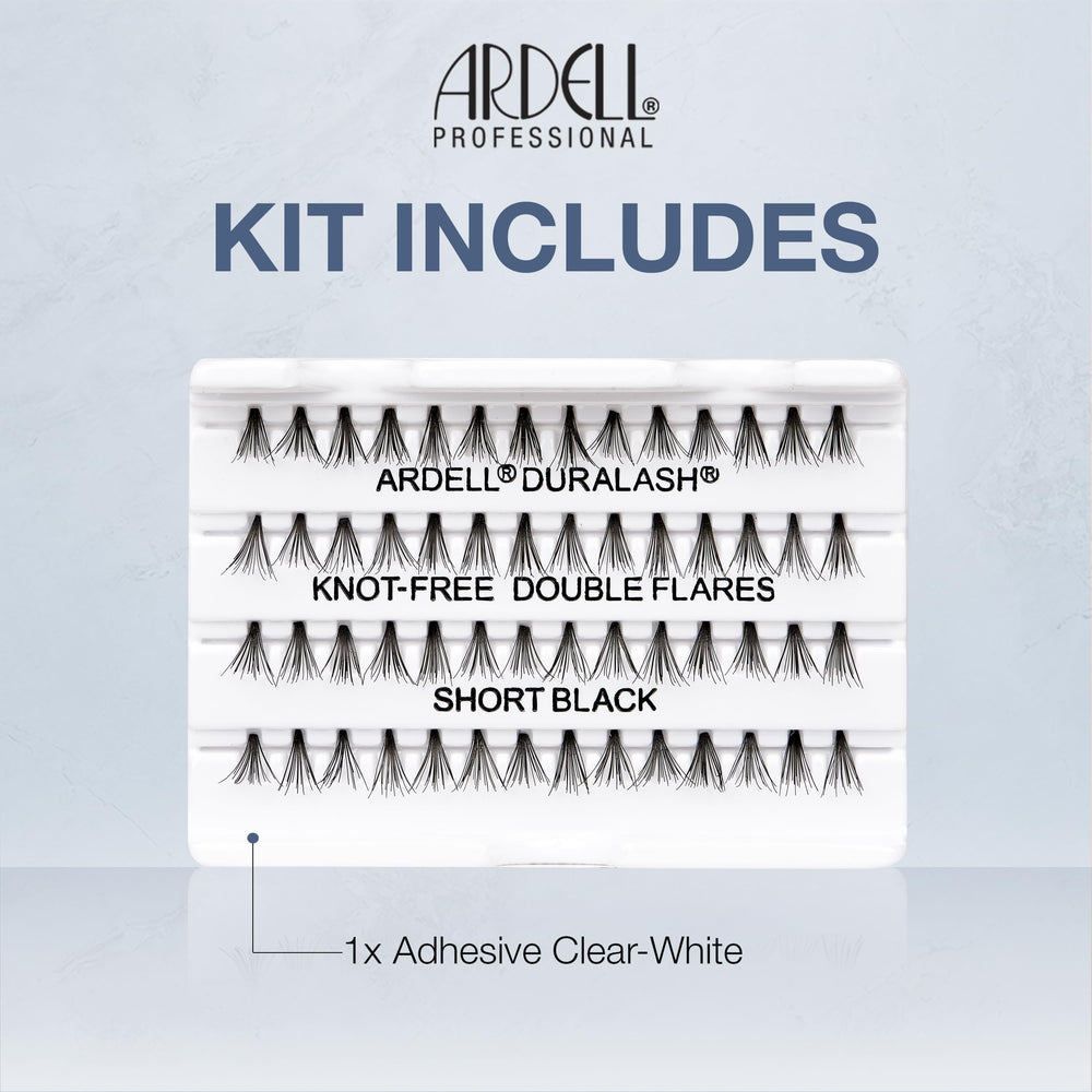 Ardell knot-free base closeup showing discreet blend along lash line