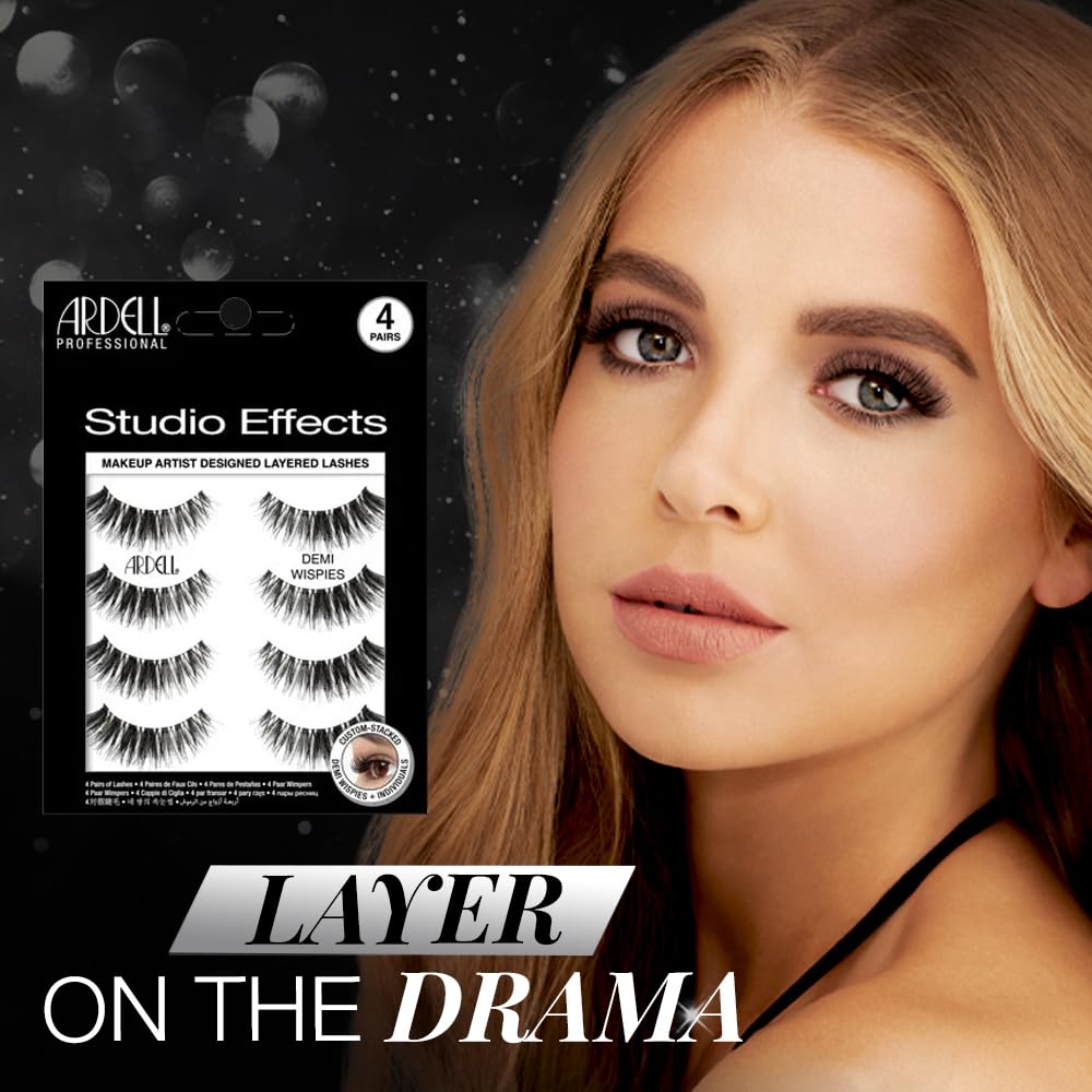 Ardell close-up of layered lash texture for natural volume benefit