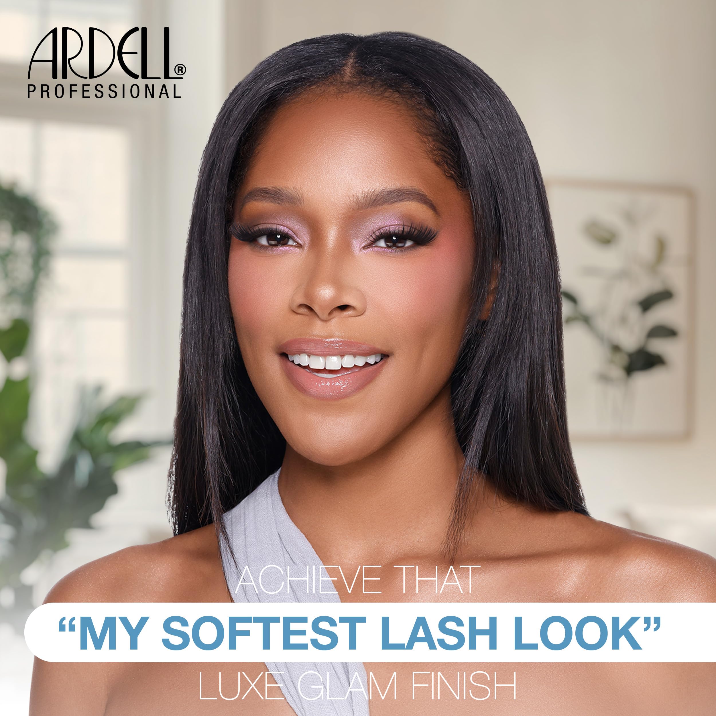 Ardell close-up of faux mink fibers highlighting soft texture and natural sheen benefit