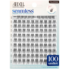 Ardell front packaging showing 100-count clusters and included lengths for easy selection