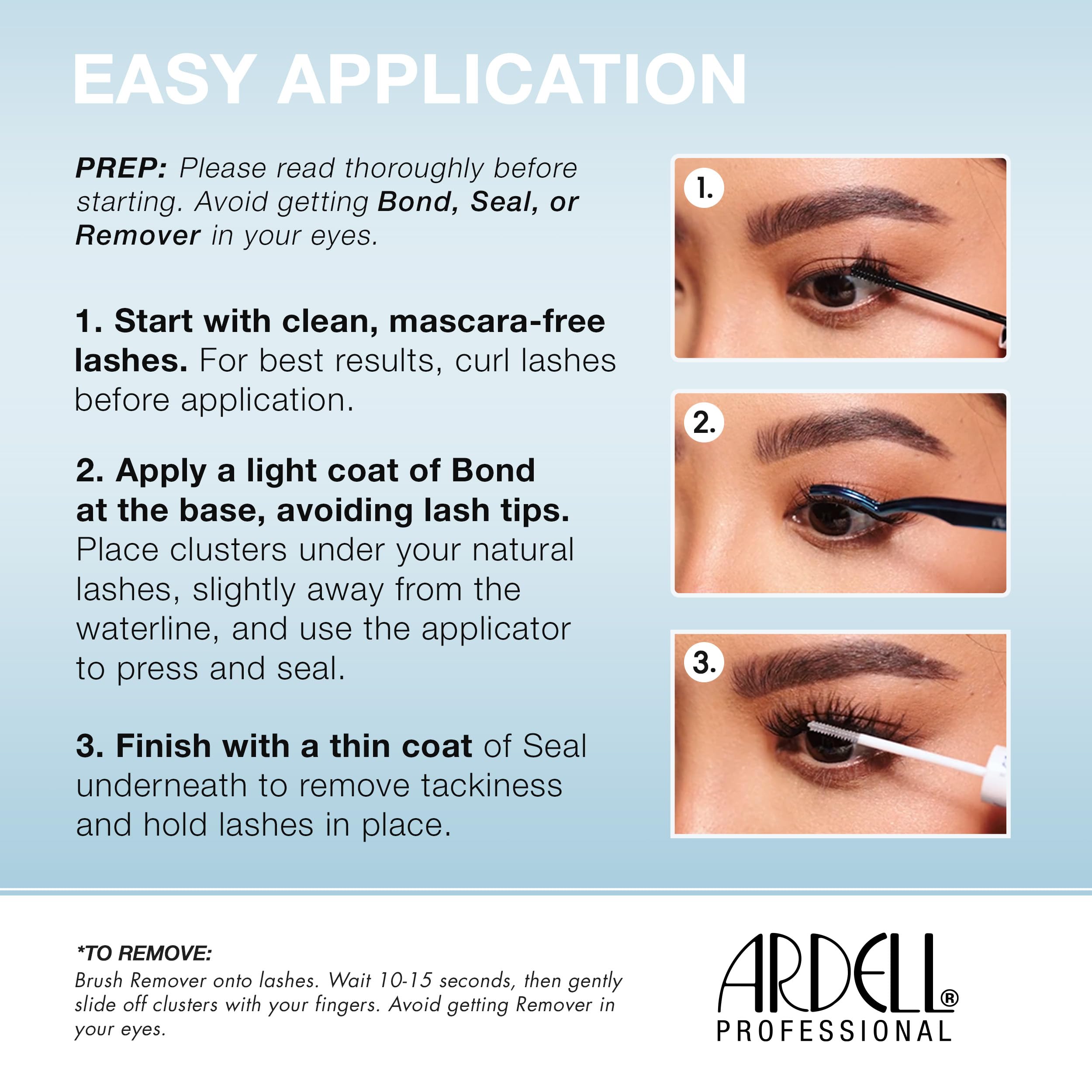 Ardell underlash applied in makeup setting enhancing eye definition