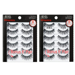 Ardell Wispies 113 front packaging showing 12 pairs and clear window, perfect for multiple uses