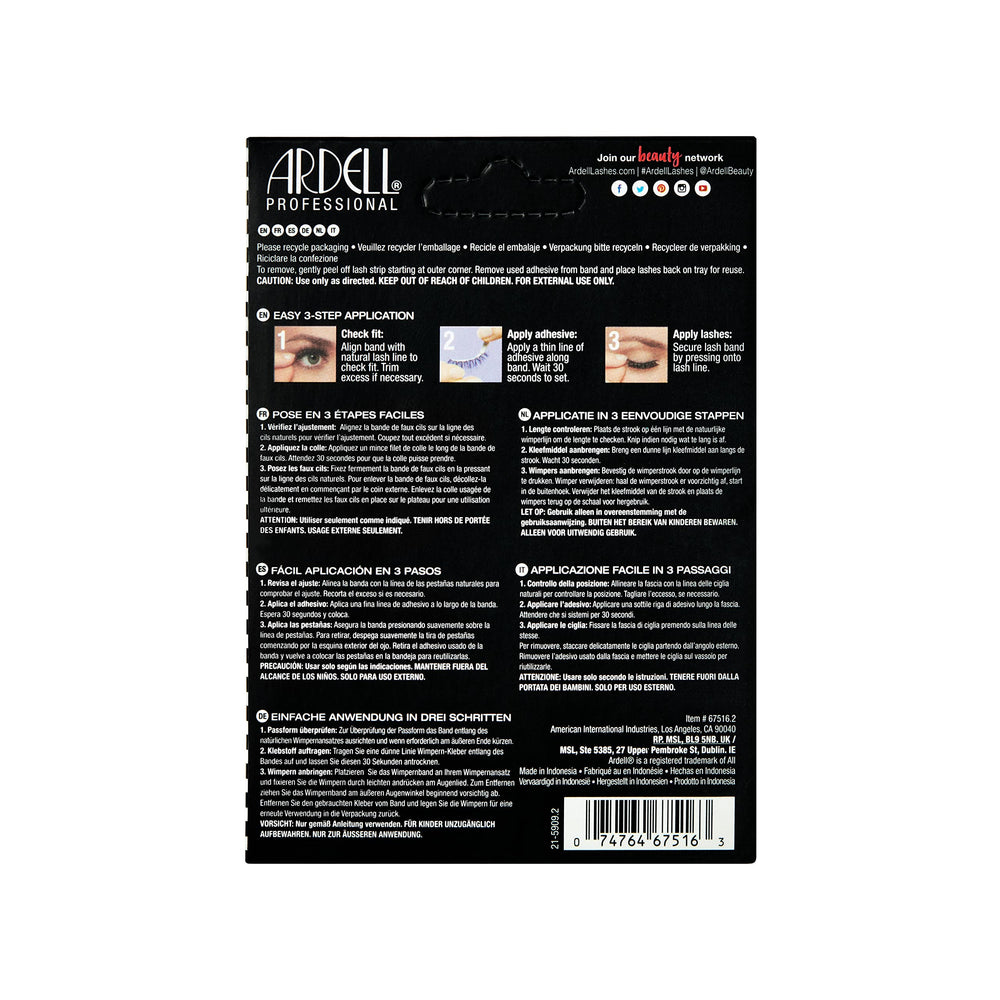 Ardell Wispies closeup of invisiband detail highlighting comfortable invisible blend