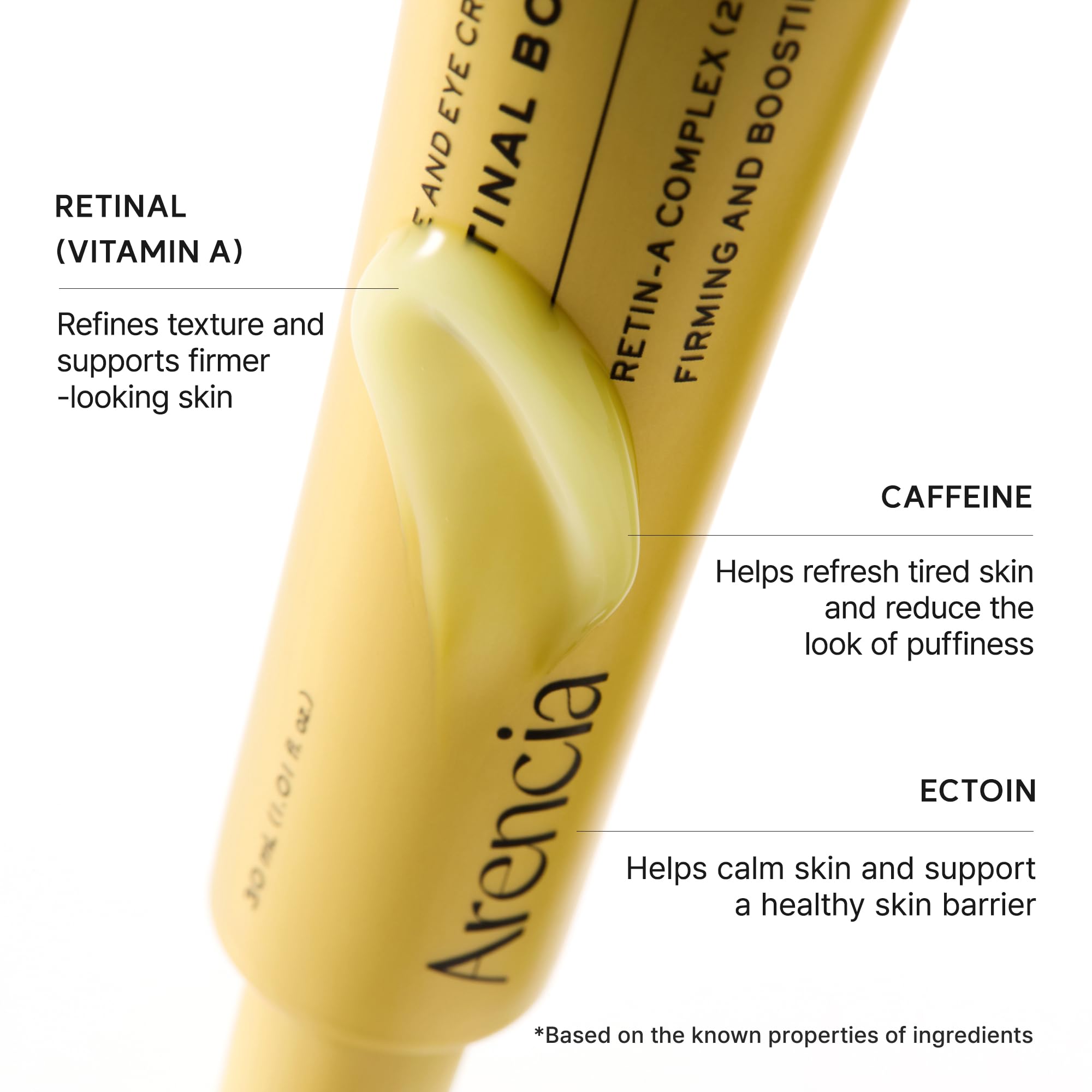 Arencia application on hand demonstrating easy spreadability and quick absorption