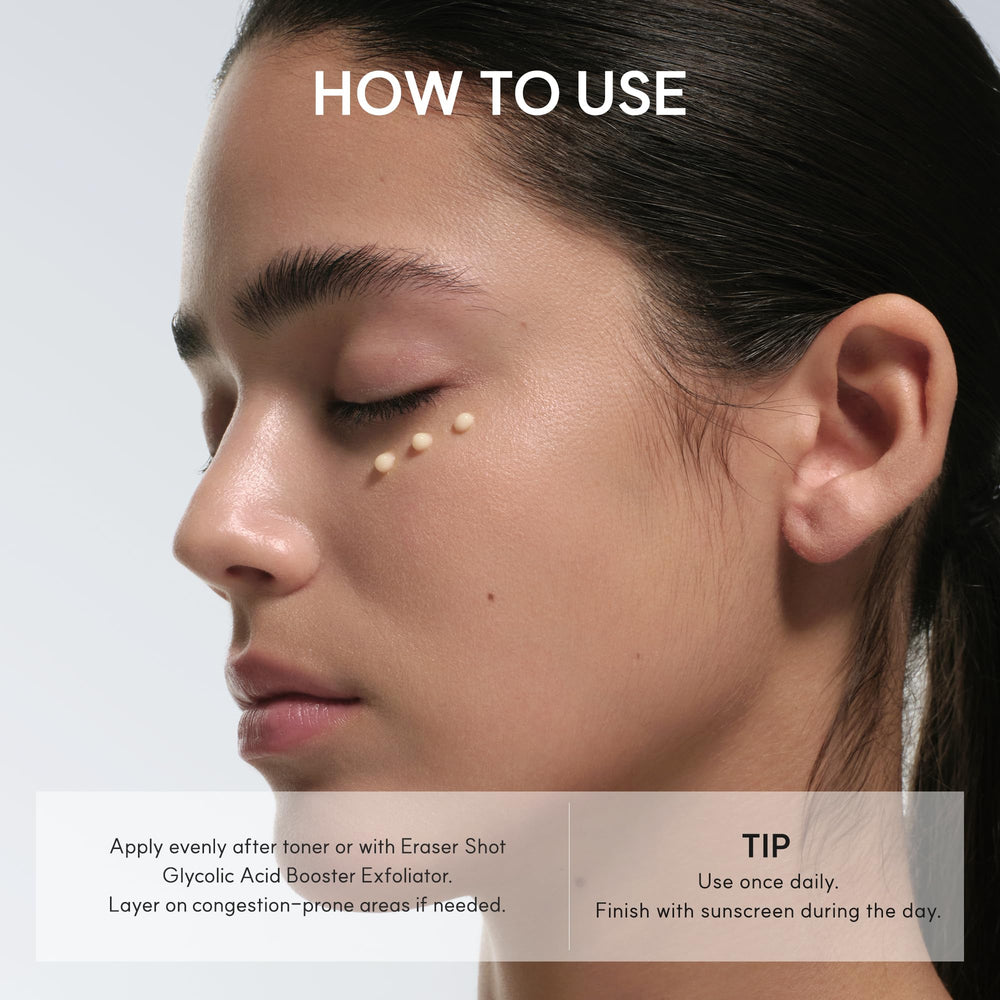 ARENCIA before and after skin focus showing improved texture and pore appearance