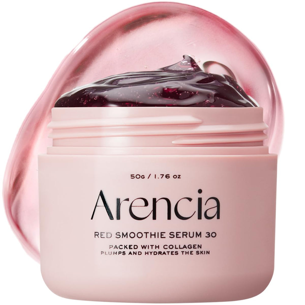 ARENCIA front packaging showing red smoothie serum for brightening