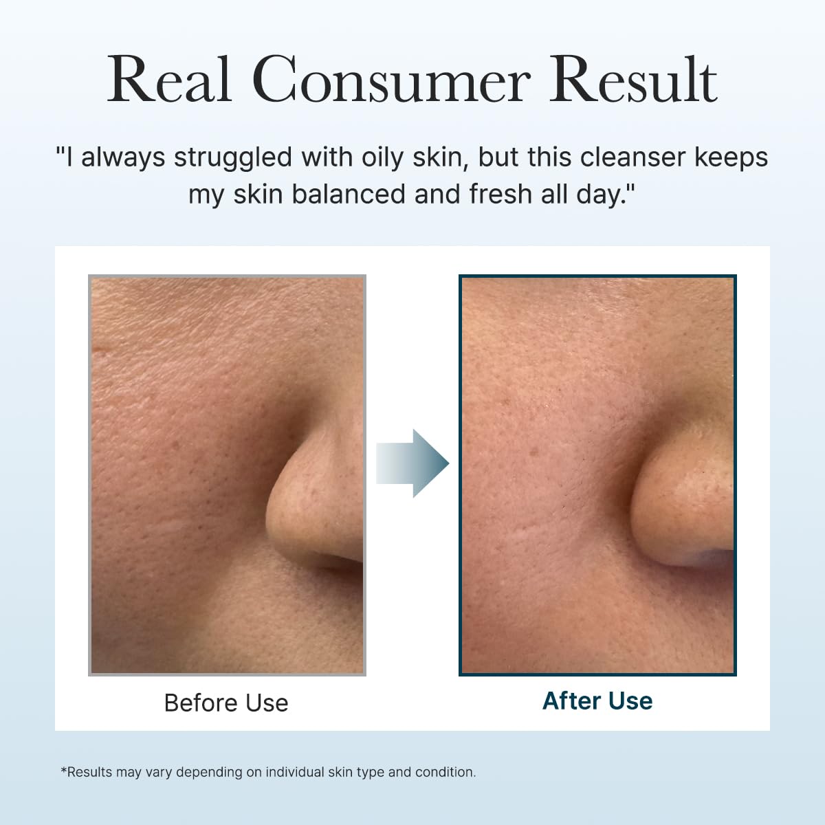 ARENCIA application in hand, demonstrates easy massage and quick rinse benefit