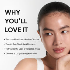 ARENCIA patch in use under eye on model reducing puffiness
