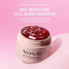 ARENCIA close-up texture of red gel serum for smooth application