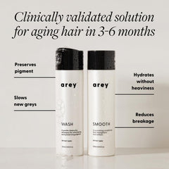 Arey shampoo pump close-up highlighting easy dispensing