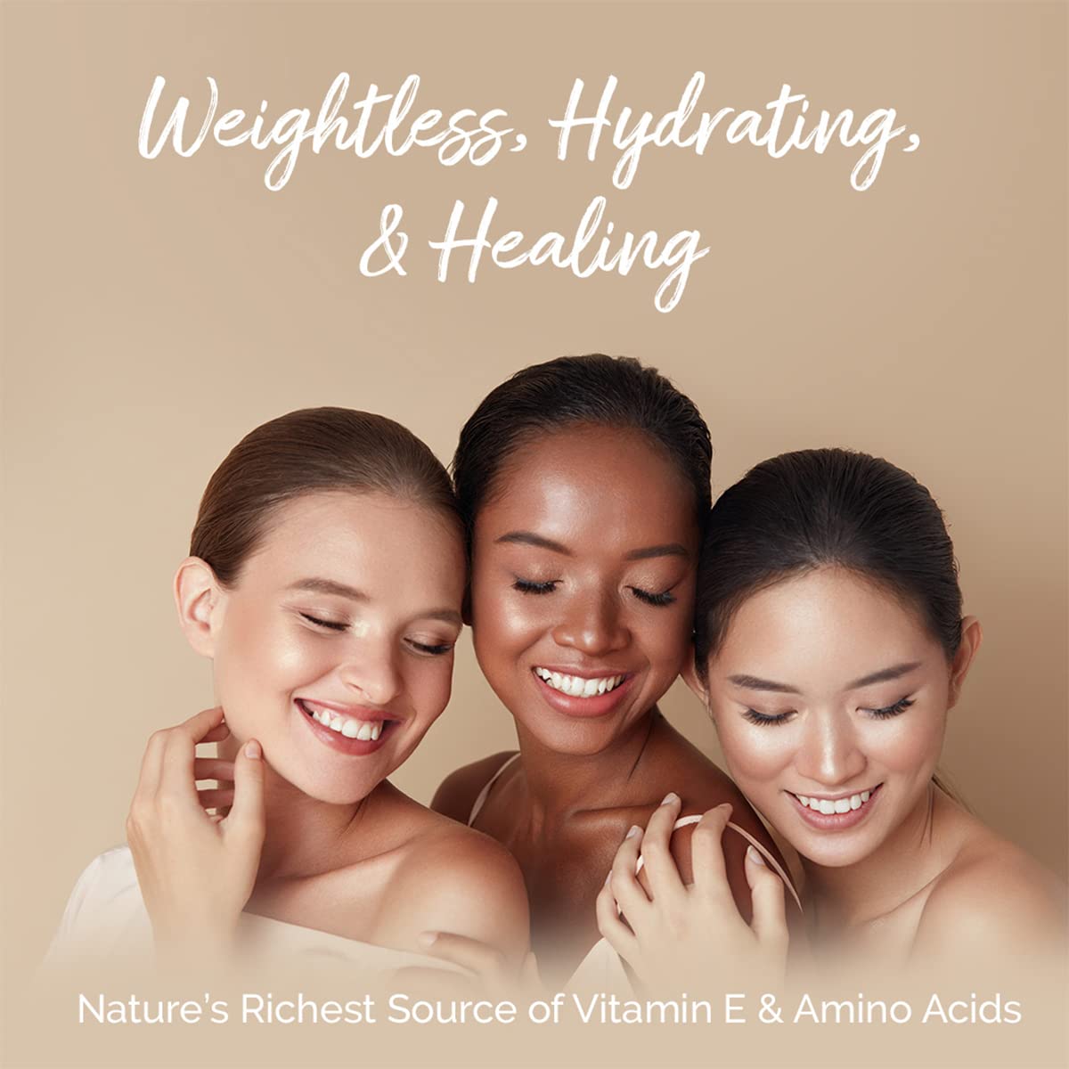 Argan Cosmetics in-hands application demonstrating easy warming and quick skin absorption