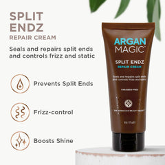 Argan Magic dispensing cream from container demonstrating controlled amount