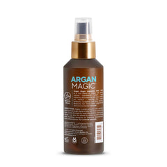 Argan Magic oil texture drop demonstrating lightweight absorption benefit
