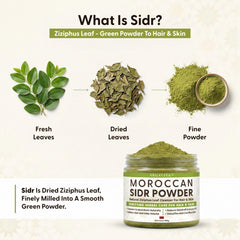 Argaviva Sidr powder mixed into creamy paste ready to apply