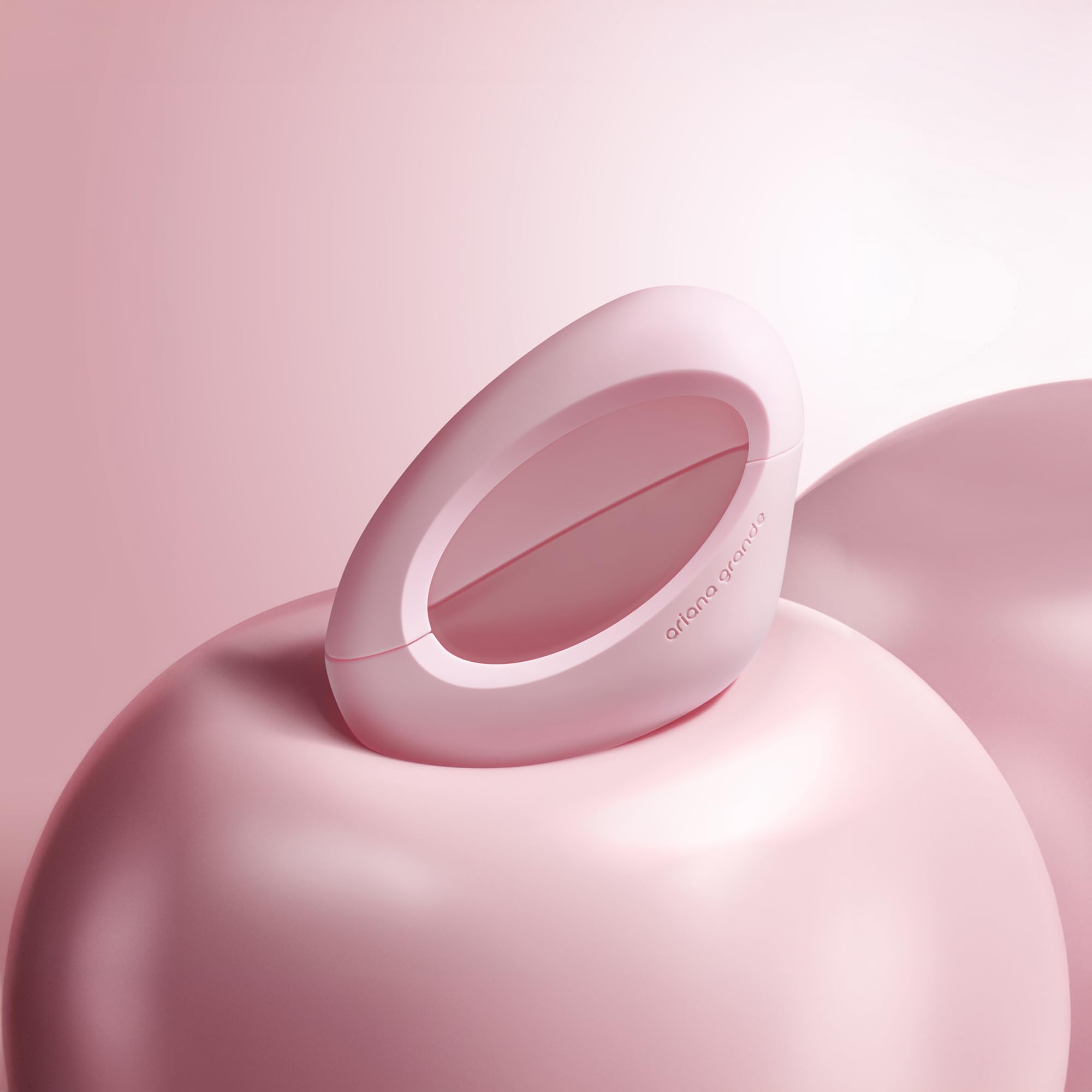 Ariana Grande MOD Blush being sprayed from bottle for easy application and portability