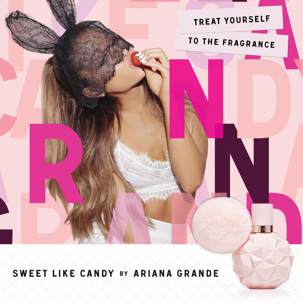 Ariana Grande Sweet Like Candy on dresser staged for everyday wearable scent