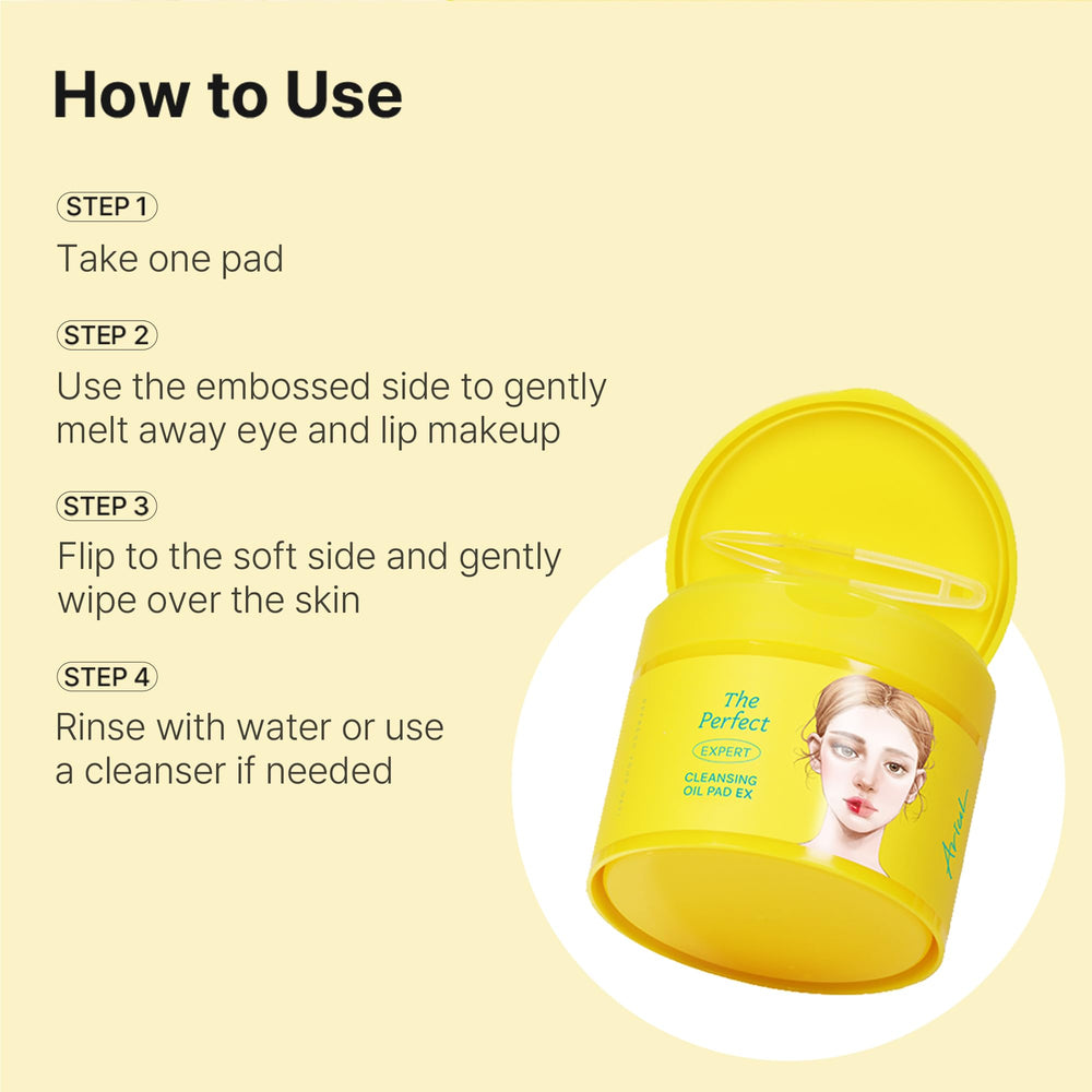 Ariul pad held in hand to show size and single-use convenience