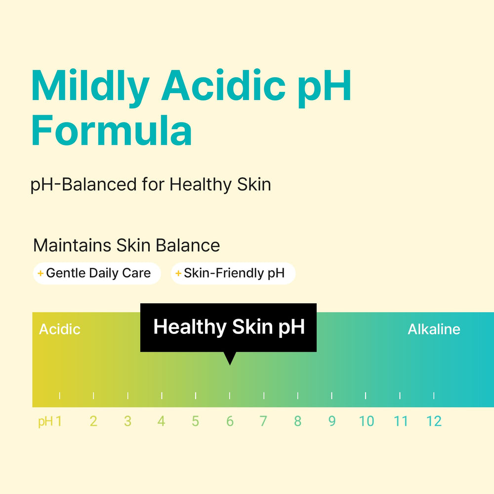 Ariul product label close-up highlighting mild acidic pH and soothing care