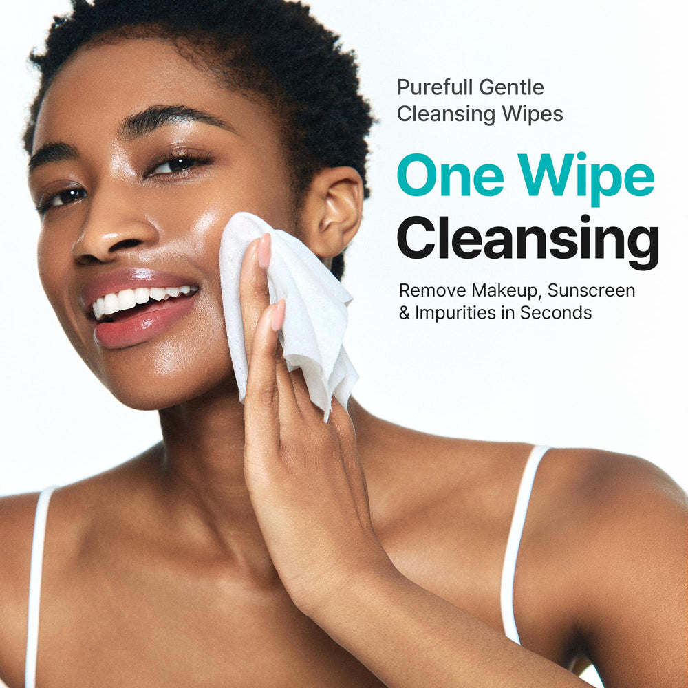 Ariul wipe pulled from pack demonstrating moist, ready-to-use benefit
