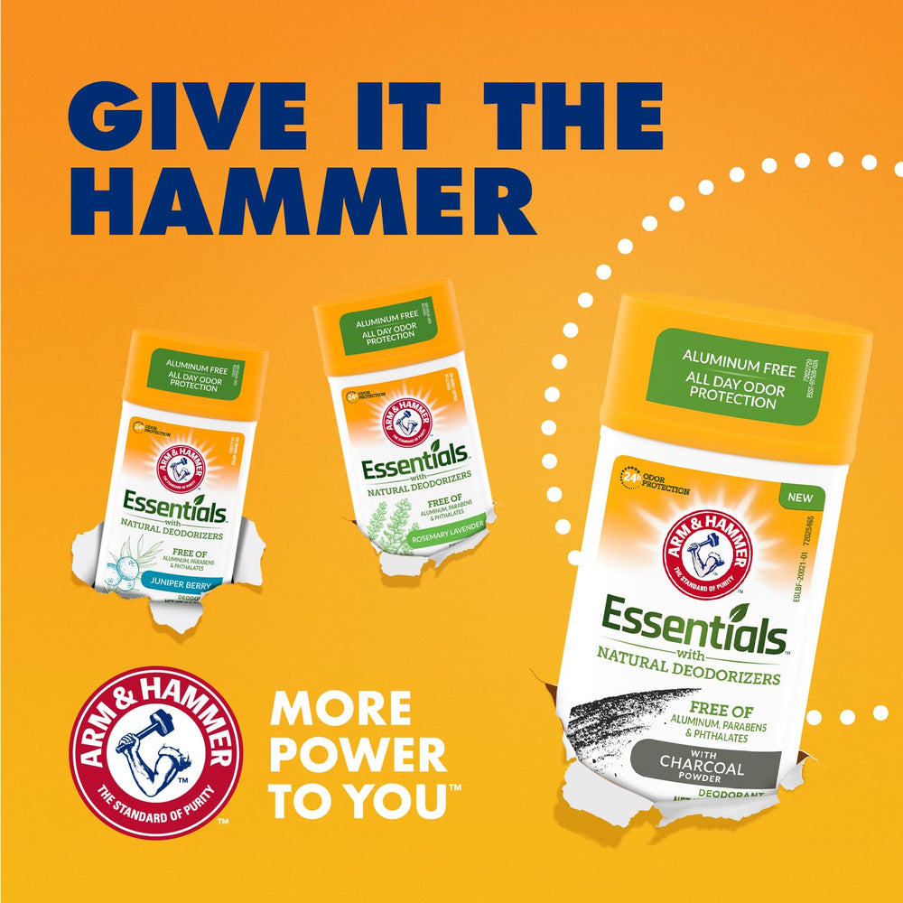 ARM & HAMMER four-pack arrangement showing value and ready supply for daily use
