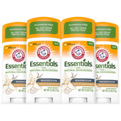 ARM & HAMMER Essentials front packaging showing scent and aluminum-free benefit