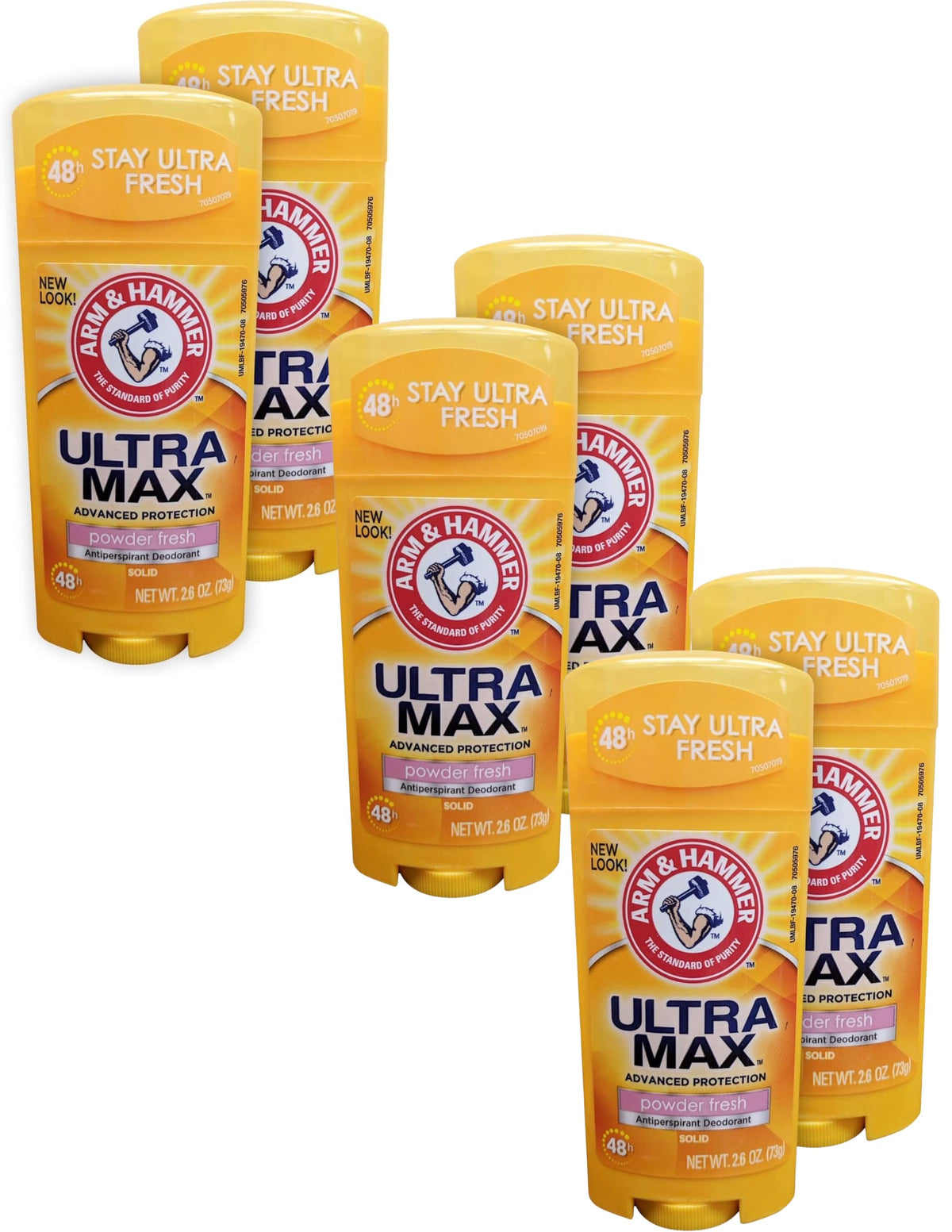 ARM & HAMMER Ultra Max front packaging showing powder fresh label and benefit