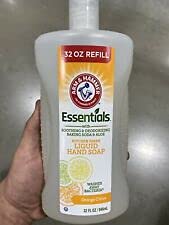 ARM & HAMMER foam on hands rinsing easily for soft clean skin
