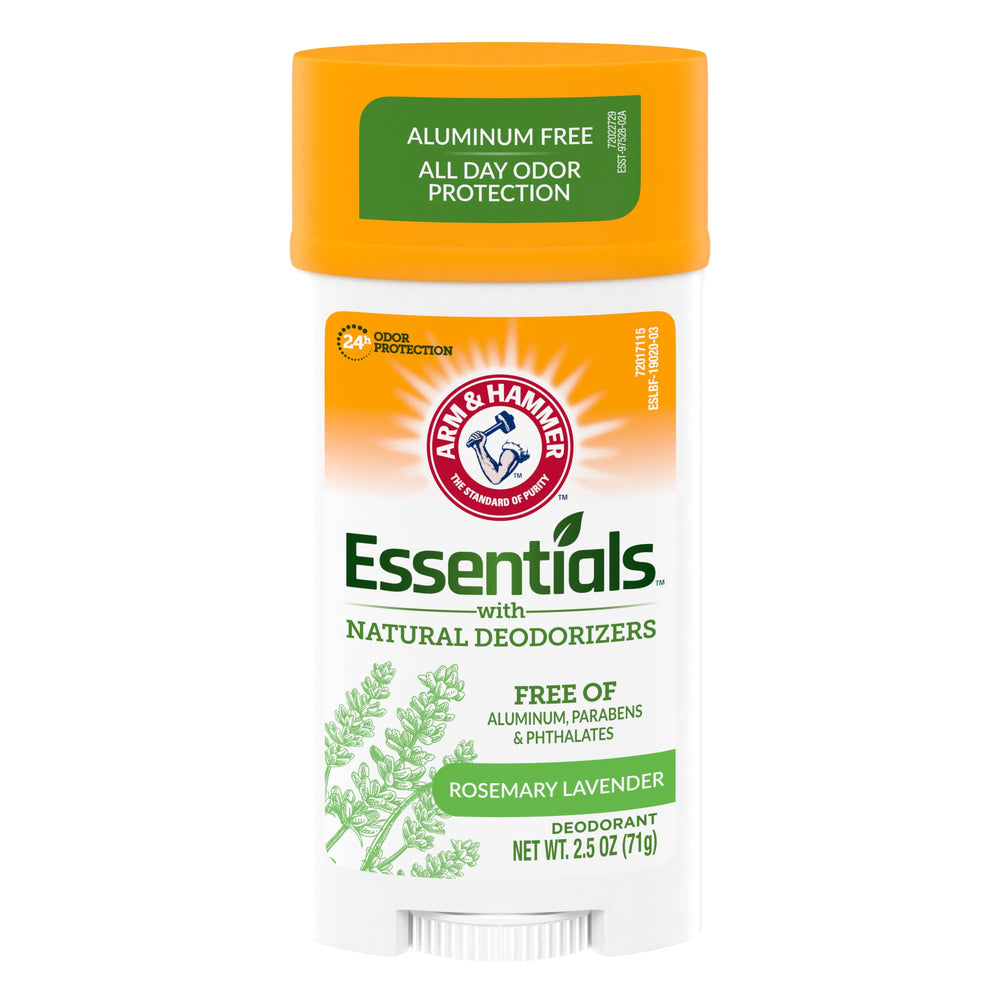 ARM & HAMMER wide stick front packaging showing product and scent benefits