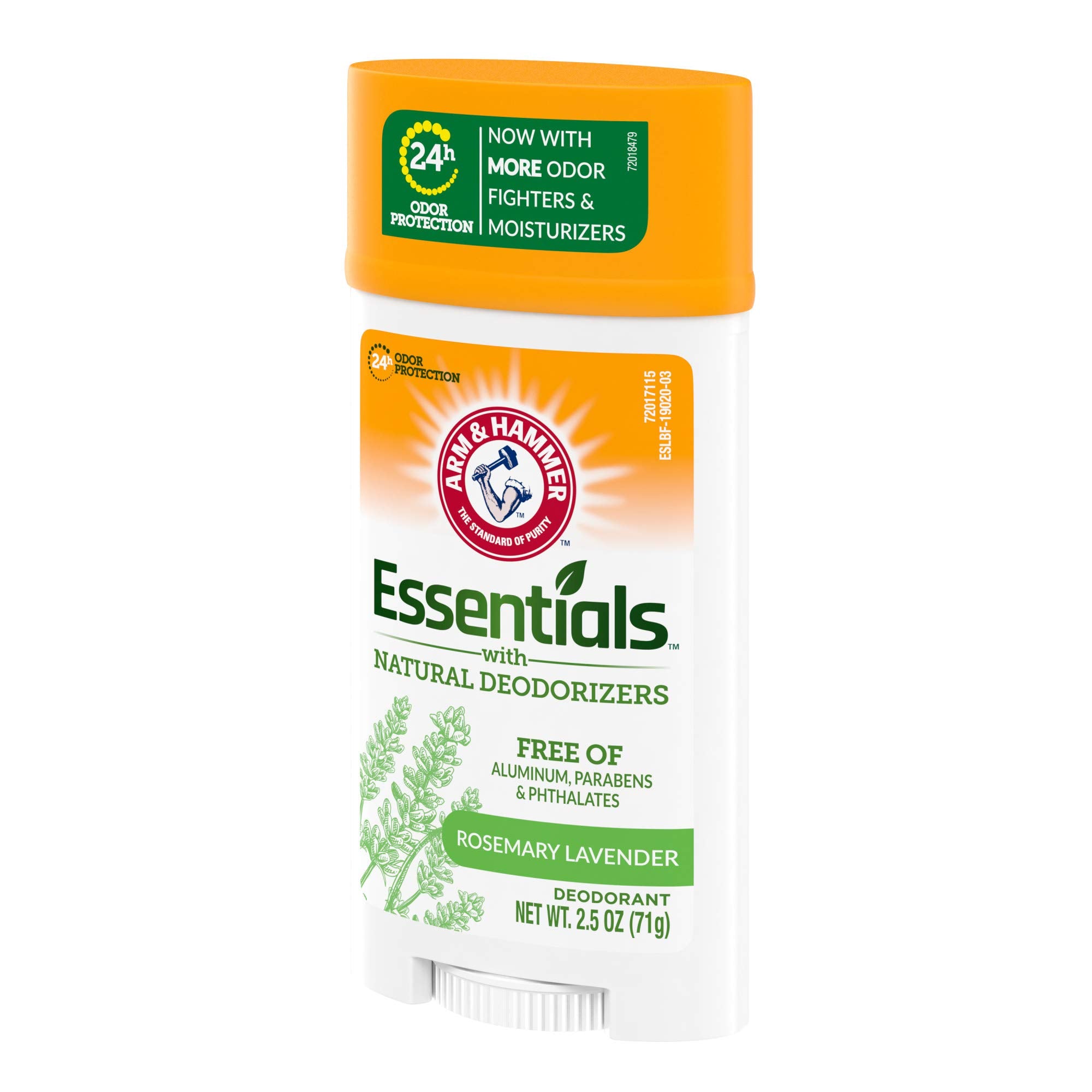 ARM & HAMMER wide stick illustrating even underarm coverage and odor control
