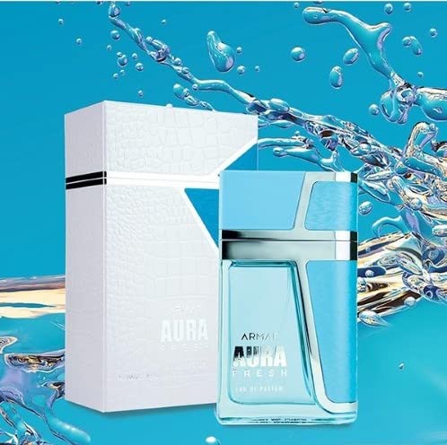 Armaf Aura Fresh woody base detail highlighting cedar and amber warmth