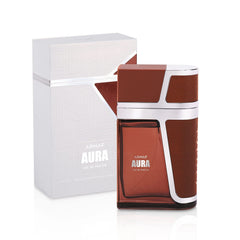 Armaf Aura close-up of spray nozzle and glass highlighting premium detail