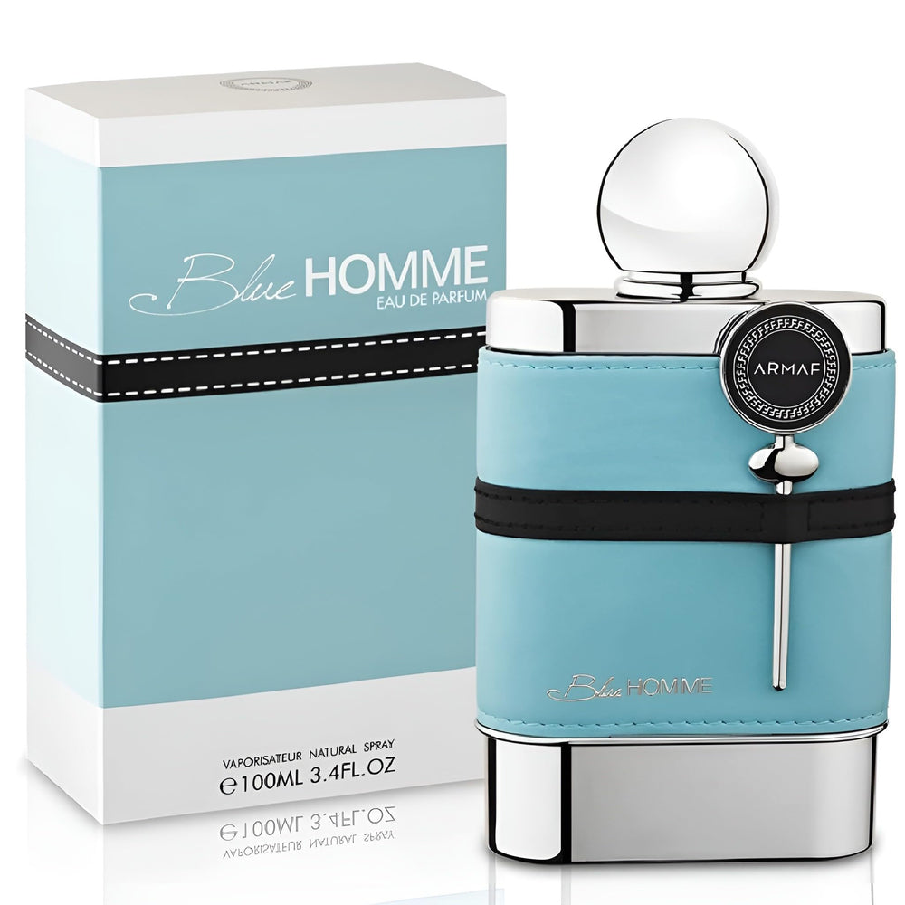 Armaf Blue Homme close-up of spray nozzle capturing fine mist for precise application benefit