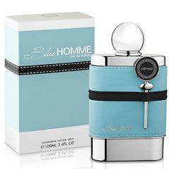 Armaf Blue Homme close-up of spray nozzle capturing fine mist for precise application benefit
