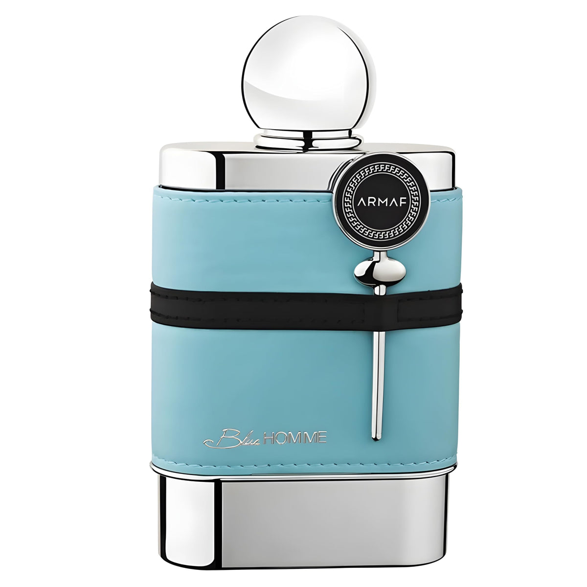 Armaf Blue Homme front bottle view showing sleek design and clear branding, conveys freshness