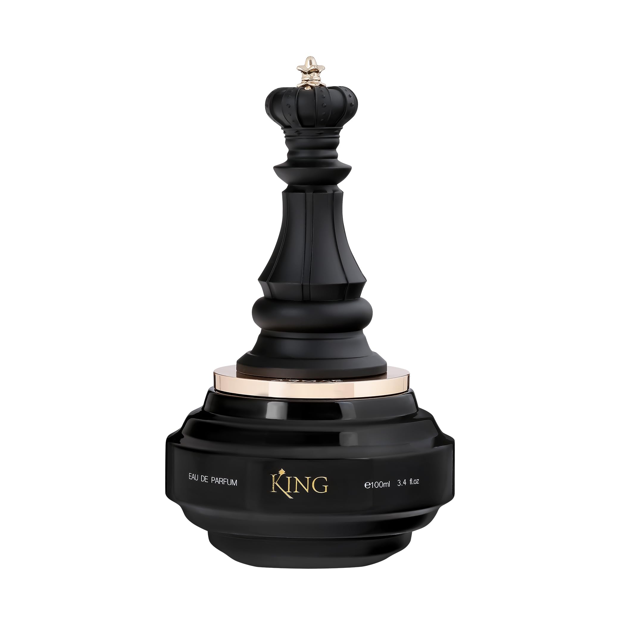 Armaf Checkmate King bottle front view showing elegant design and brand confidence