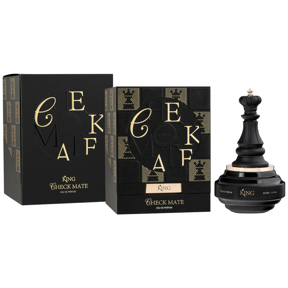 Armaf Checkmate King being sprayed on wrist demonstrating lasting scent and impact